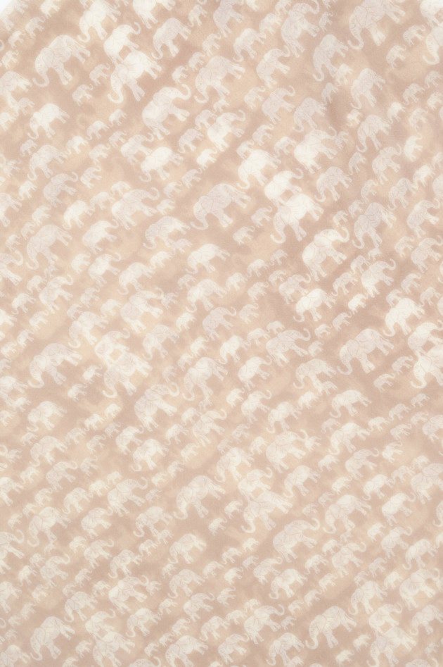 Hemisphere Woll-Schal in Beige/Weiß