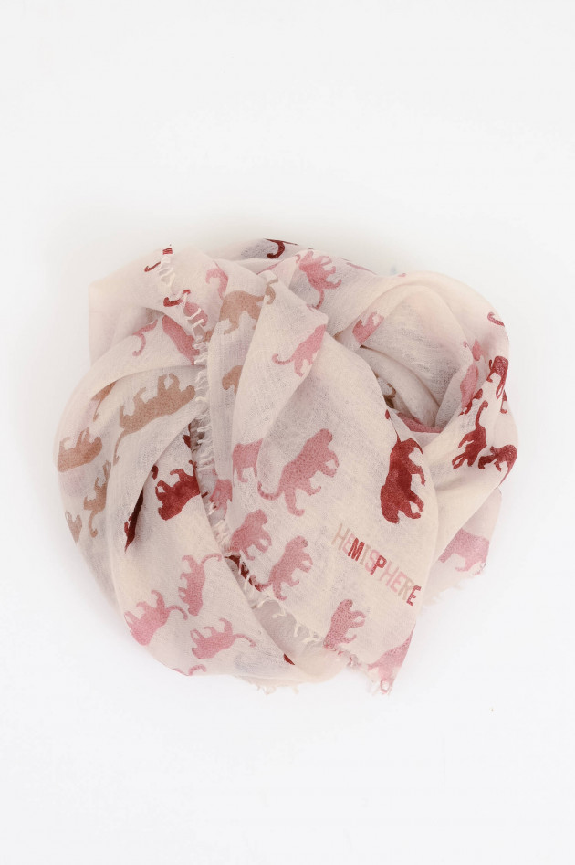 Hemisphere Woll-Schal NUNGLES in Creme/Rosa