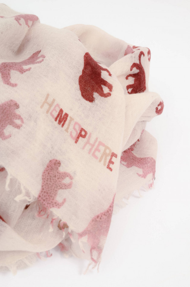 Hemisphere Woll-Schal NUNGLES in Creme/Rosa