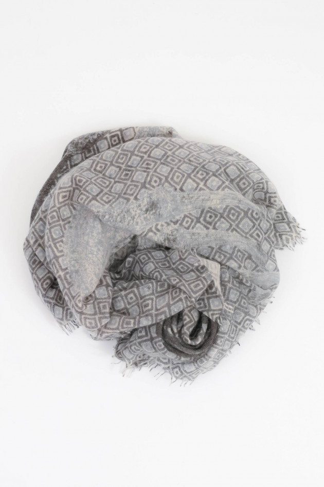 Hemisphere Cashmere-Schal NALPACA in Grau/Blau