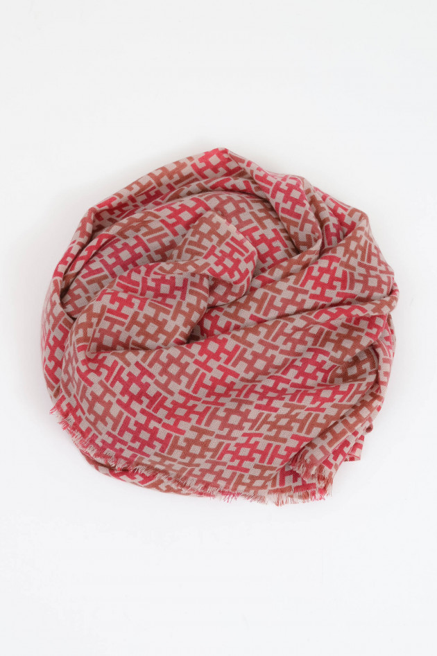 Hemisphere Cashmere-Schal ALIKI in Braun/Rot