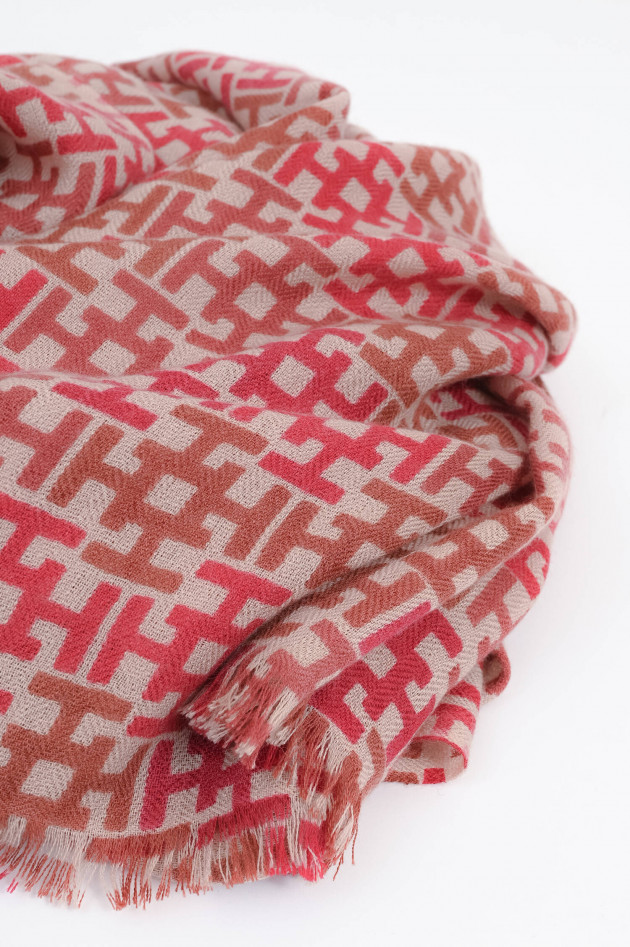 Hemisphere Cashmere-Schal ALIKI in Braun/Rot