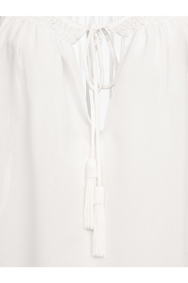 Hemisphere Seidenbluse transparent in Natur