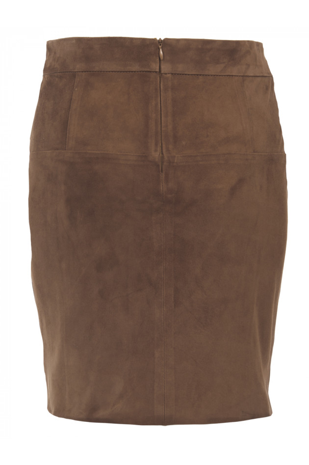 Hemisphere Wildlederrock Cognac