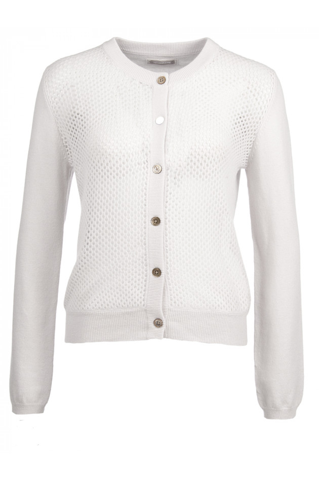 Hemisphere Kaschmirjacke Natur vorne