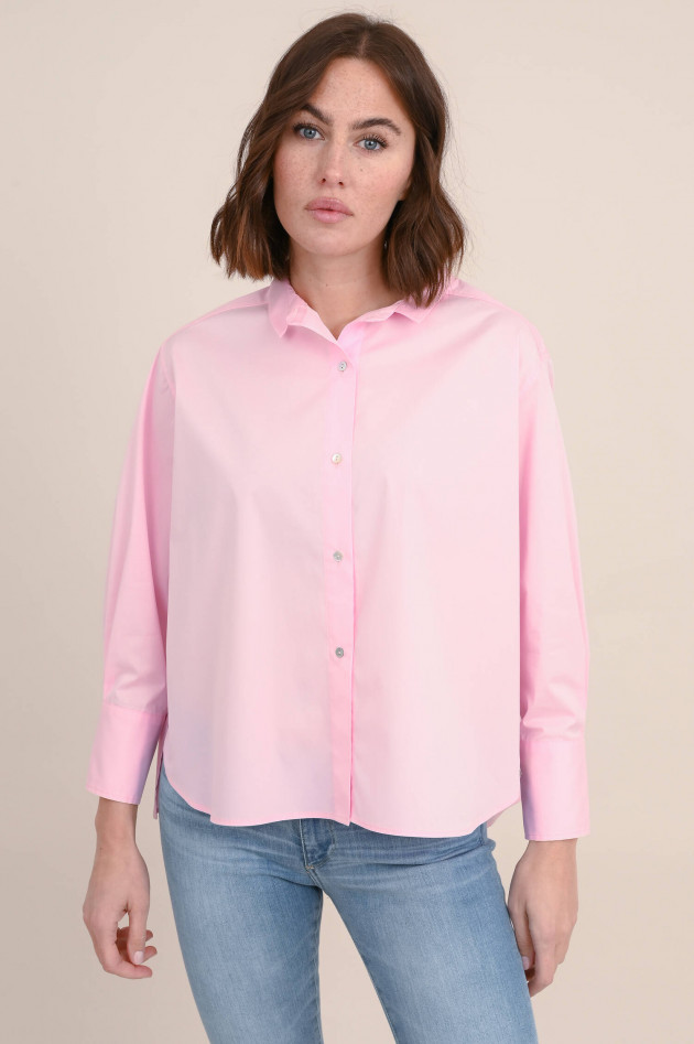 Henry Christ Oversized Baumwoll-Bluse in Rosa