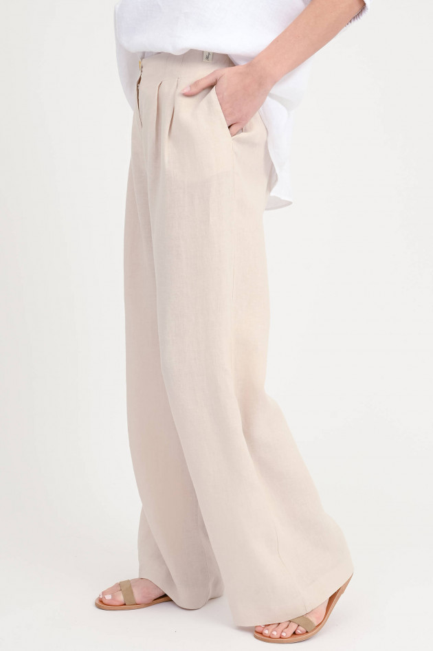 Henry Christ Wide-Leg Hose in Beige