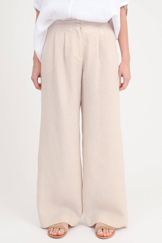 Henry Christ Wide-Leg Hose in Beige