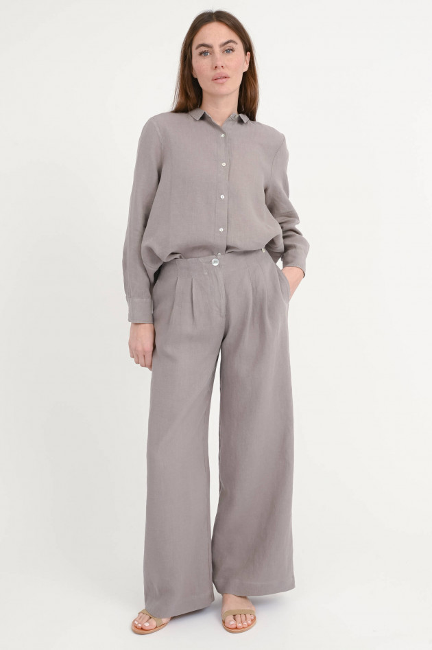 Henry Christ Wide-Leg Hose in Taupe