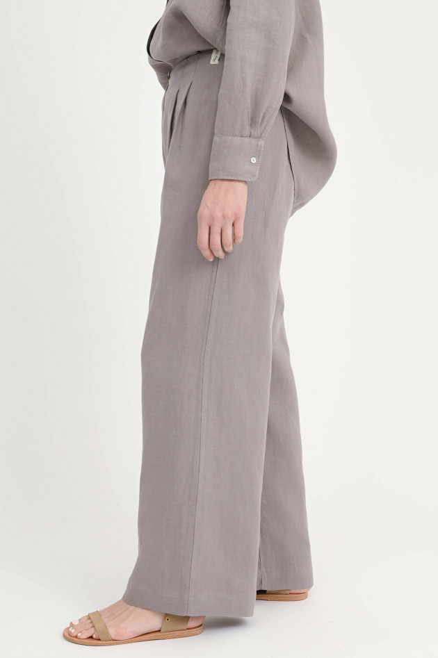 Henry Christ Wide-Leg Hose in Taupe