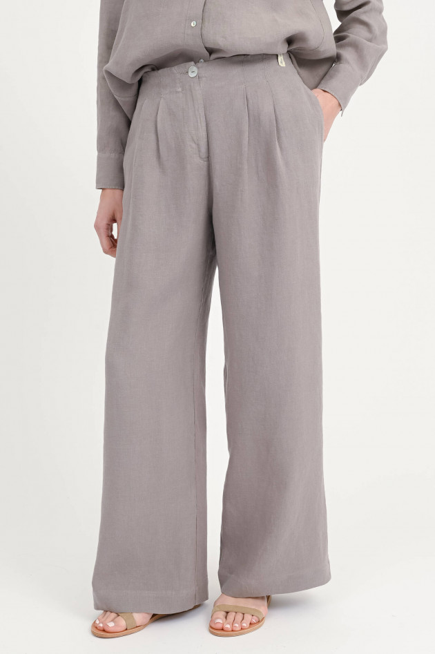 Henry Christ Wide-Leg Hose in Taupe