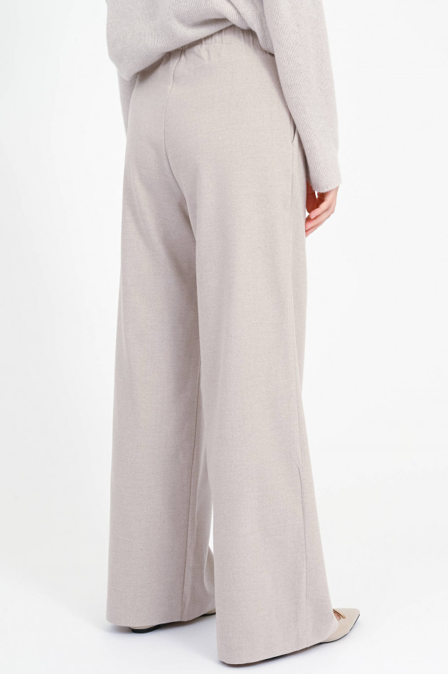Henry Christ Wide-Leg Hose aus Viskose-Mix in Marble