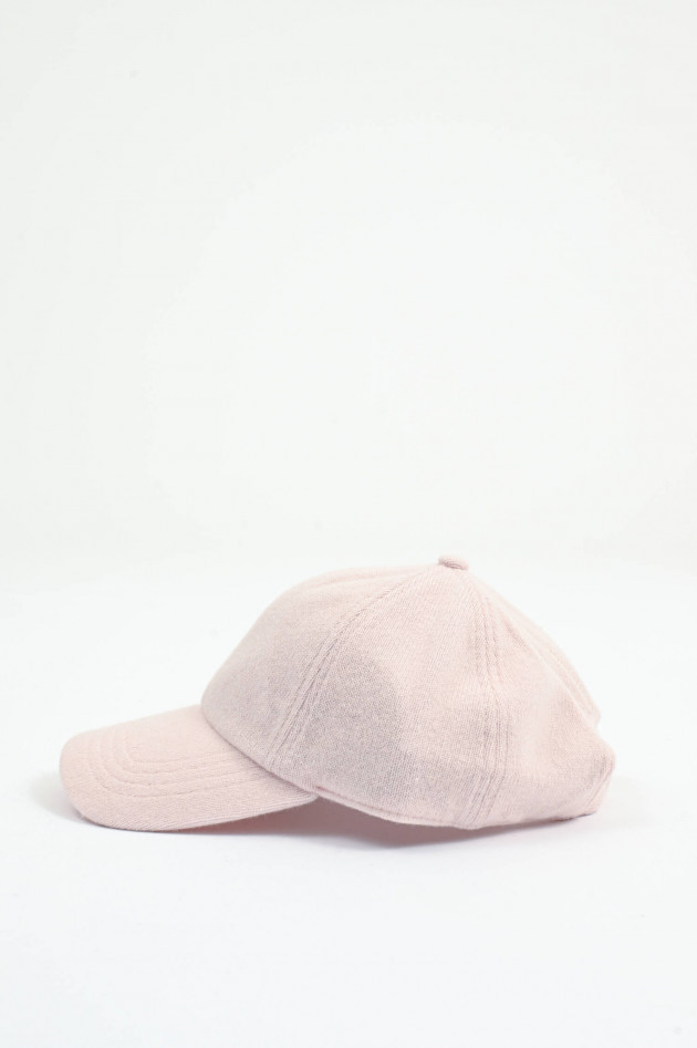 Henry Christ Basecap aus Cashmere in Rosa
