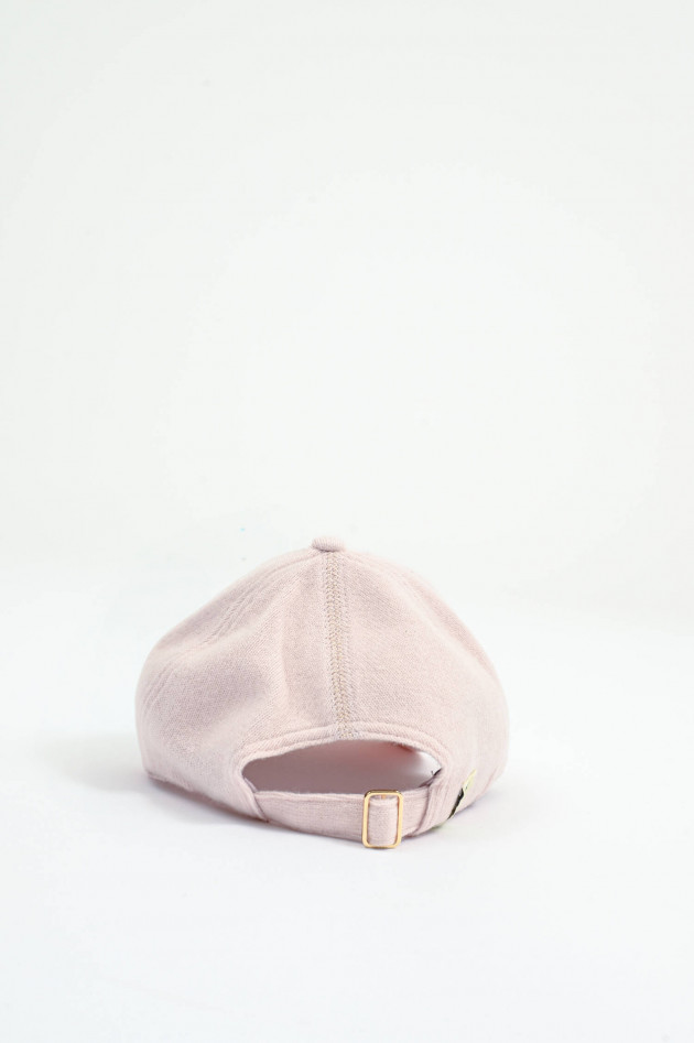 Henry Christ Basecap aus Cashmere in Rosa
