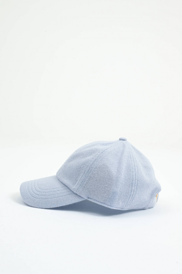 Henry Christ Basecap aus Cashmere in Hellblau