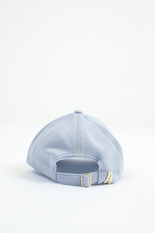 Henry Christ Basecap aus Cashmere in Hellblau