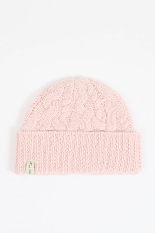 Henry Christ Mütze aus Cashmere in Rosa