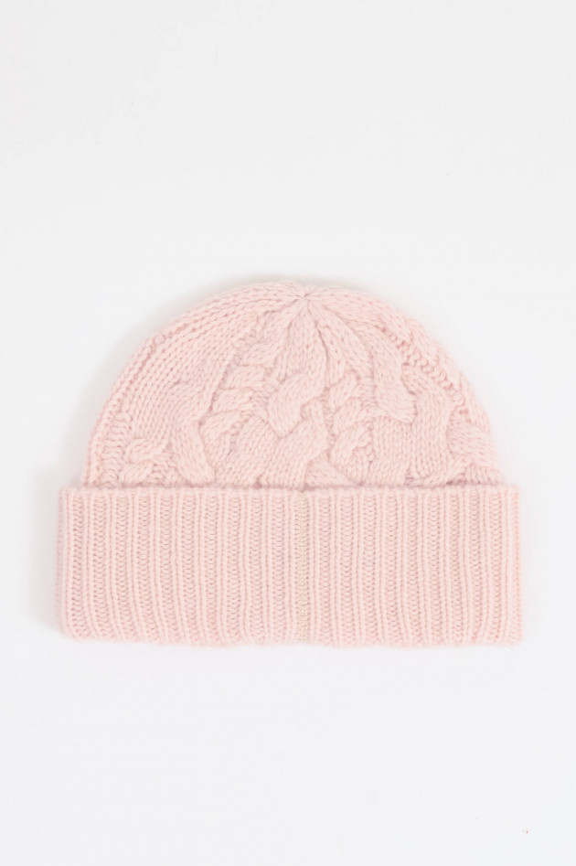 Henry Christ Mütze aus Cashmere in Rosa