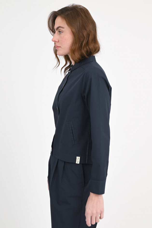 Henry Christ Jacke/Bluse aus Baumwolle in Navy