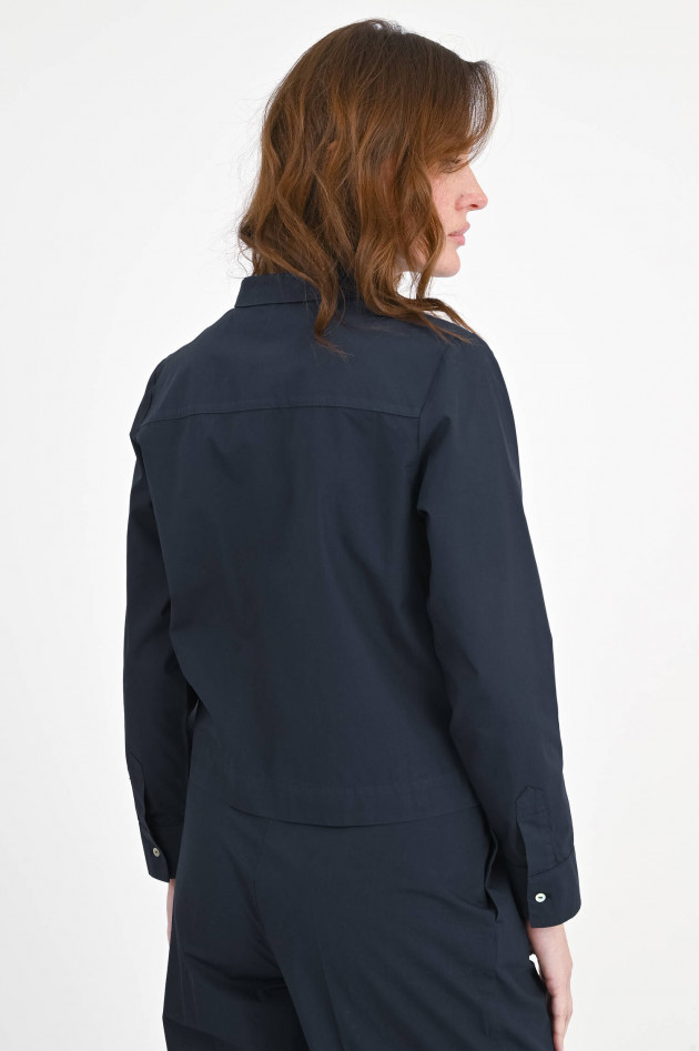 Henry Christ Jacke/Bluse aus Baumwolle in Navy