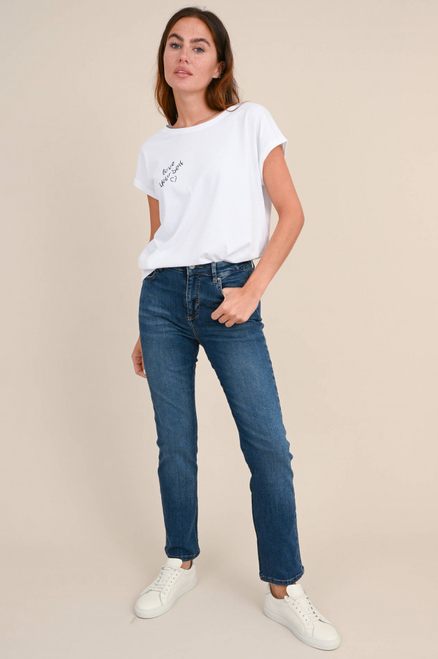 Henry Christ Jeans mit Ziernähten in Dunkelblau