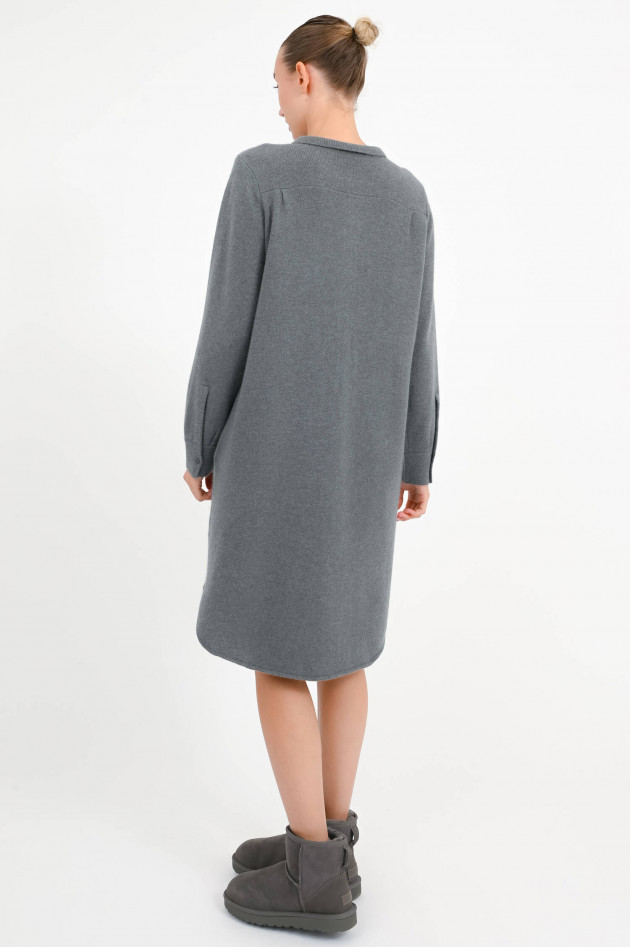 Henry Christ Cashmere Strickkleid in Grüngrau
