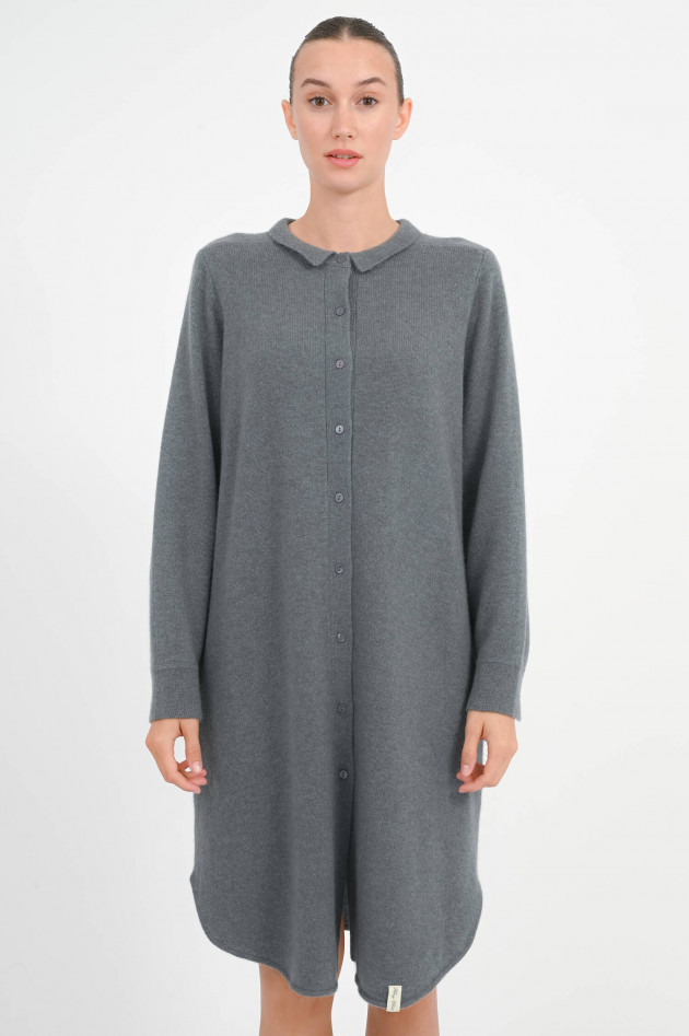 Henry Christ Cashmere Strickkleid in Grüngrau