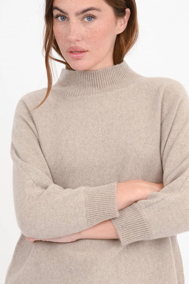 Henry Christ Pullover aus Cashmere-Baumwoll-Mix in Sand