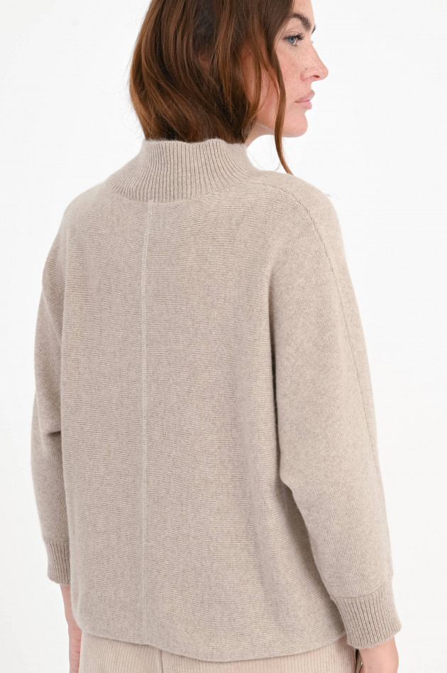 Henry Christ Pullover aus Cashmere-Baumwoll-Mix in Sand