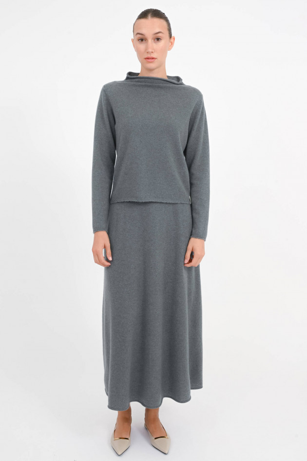 Henry Christ Cashmere Pullover in Grüngrau