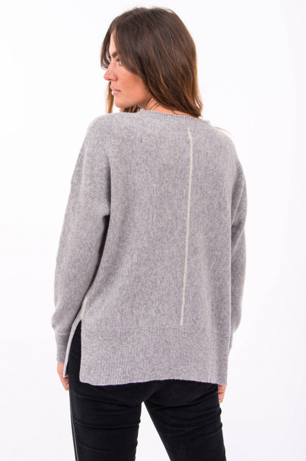 Henry Christ Kaschmir Pullover in Grau