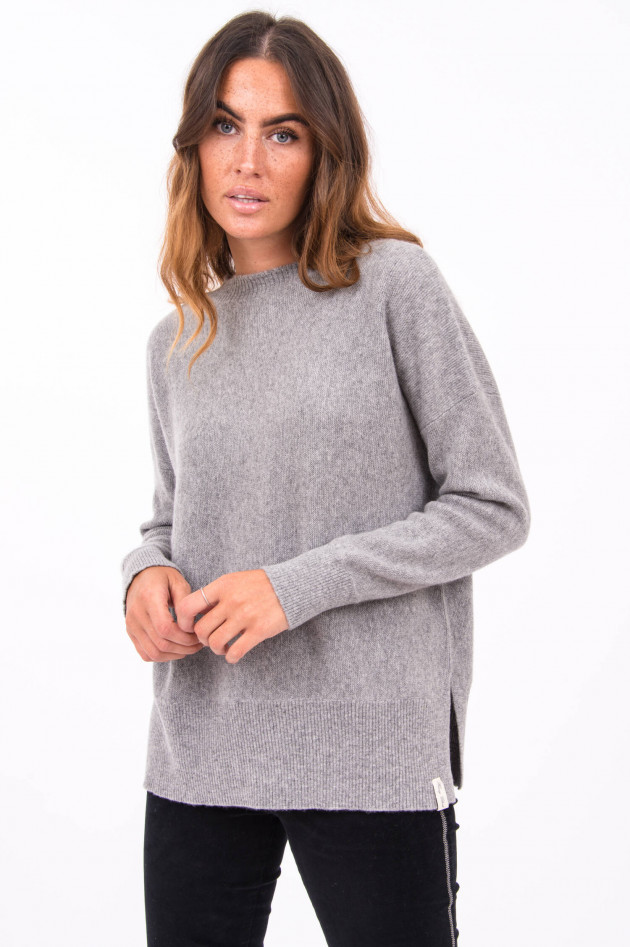 Henry Christ Kaschmir Pullover in Grau