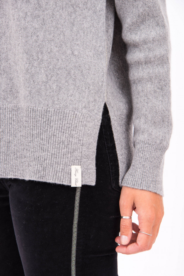 Henry Christ Kaschmir Pullover in Grau