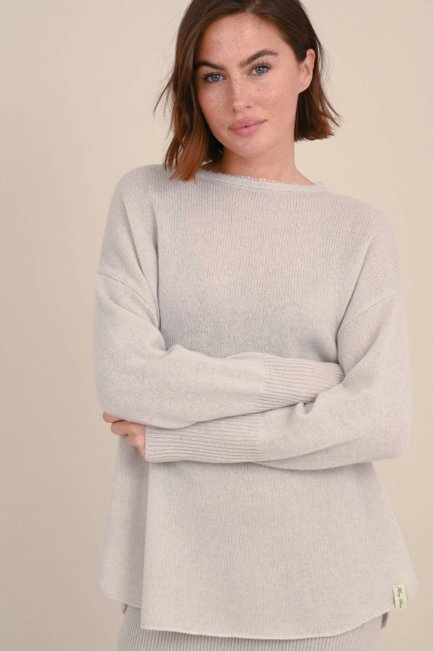 Henry Christ Lockerer Cashmere Pullover in Beige