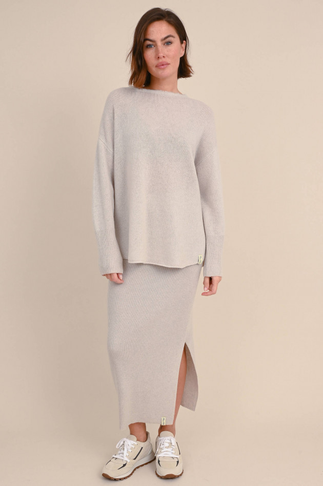 Henry Christ Lockerer Cashmere Pullover in Beige