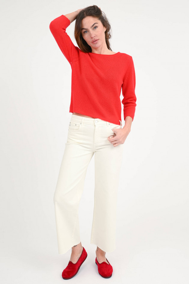 Henry Christ Pullover aus Cashmere in Rot