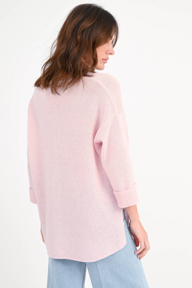 Henry Christ Oversize Cashmere-Pullover in Rosa