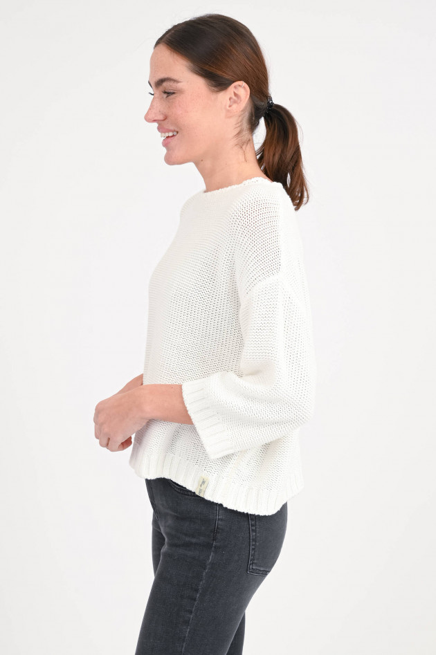Henry Christ Baumwollpullover in Weiß