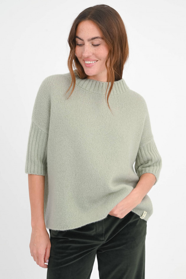Henry Christ Pullover aus Cashmere-Seiden-Mix in Mint