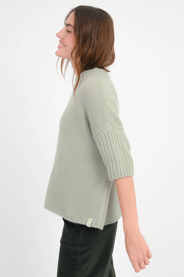 Henry Christ Pullover aus Cashmere-Seiden-Mix in Mint