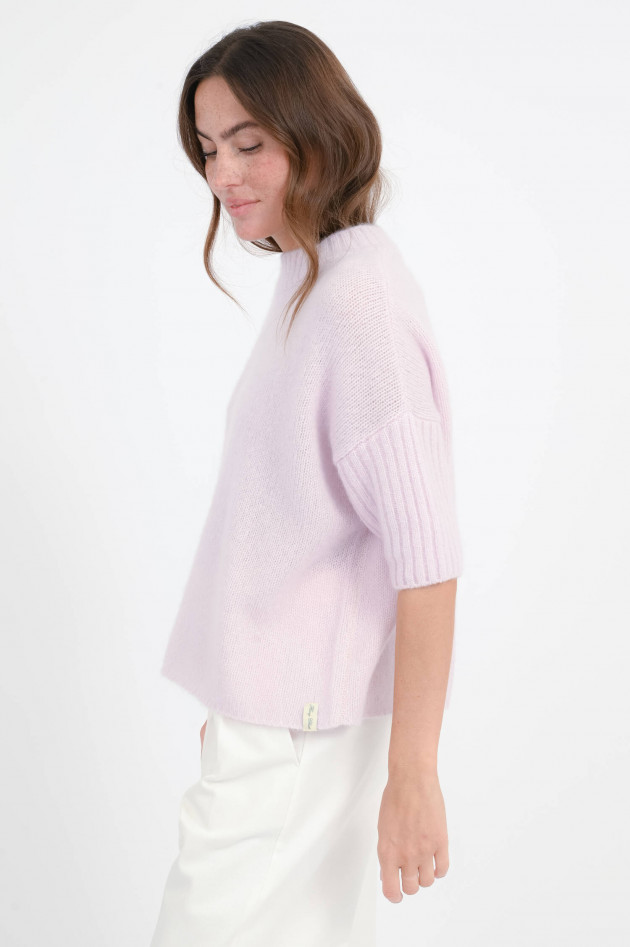 Henry Christ Pullover aus Cashmere-Seiden-Mix in Rosa