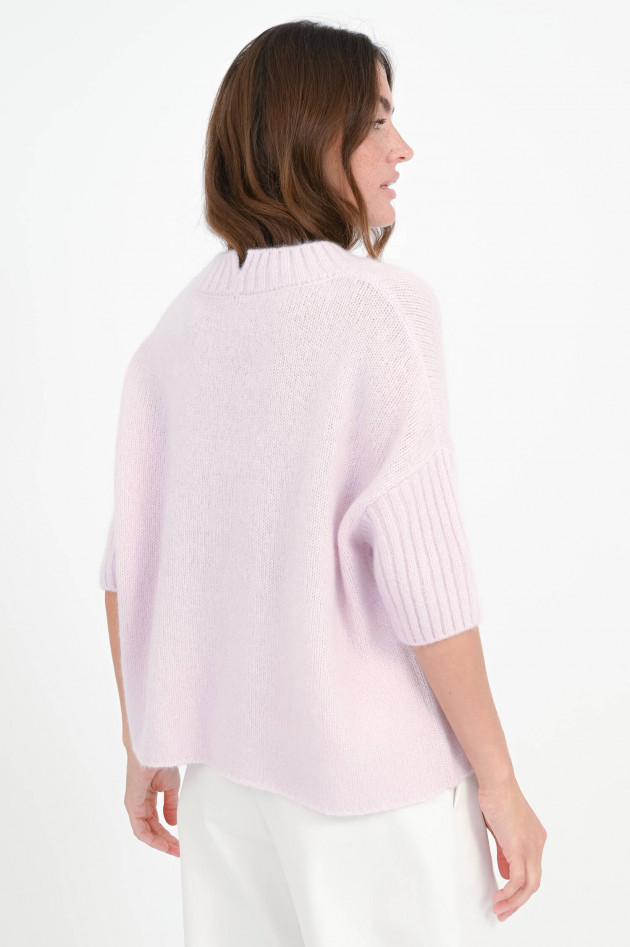 Henry Christ Pullover aus Cashmere-Seiden-Mix in Rosa