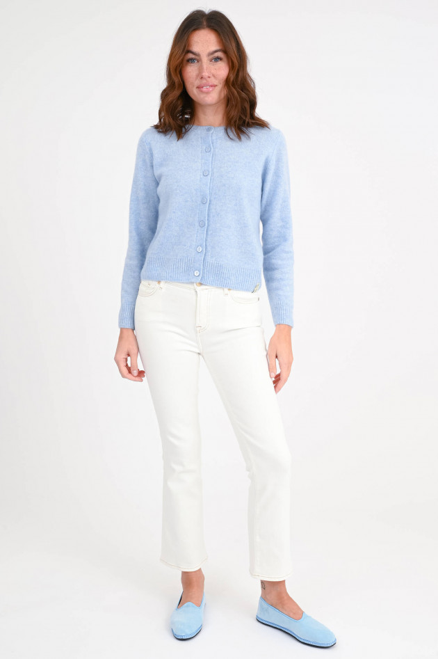 Henry Christ Cashmere-Strickweste in Hellblau