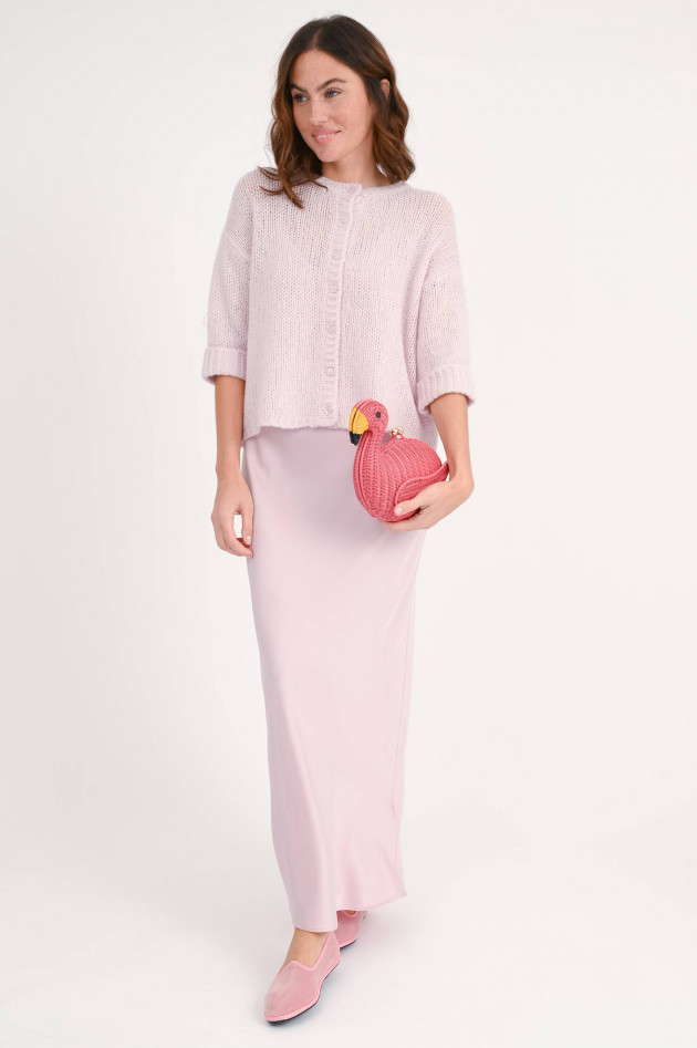 Henry Christ Strickweste aus Cashmere-Seide-Mix in Rosa
