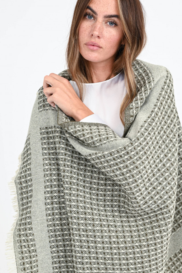 Henry Christ Woll-Mix Schal LOLA in Khaki
