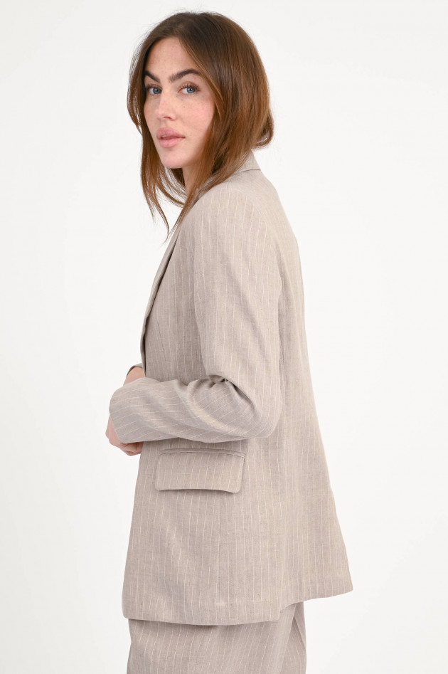 Herno Blazer mit Nadelstreifen in Chantilly/Gold