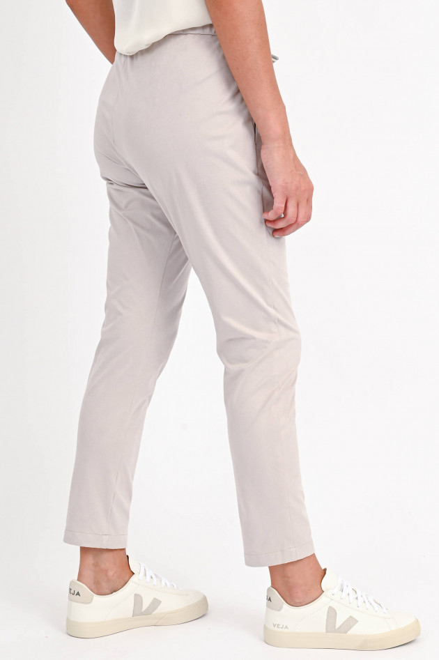 Herno Hose in Velourslederoptik in Sand