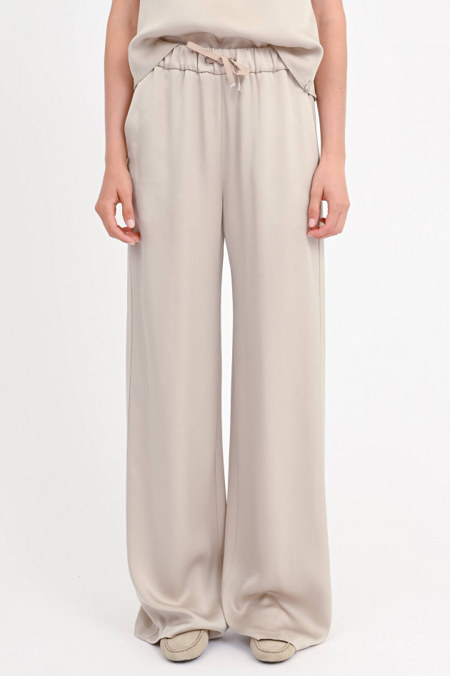 Herno Hose in Satin-Optik in Chantilly