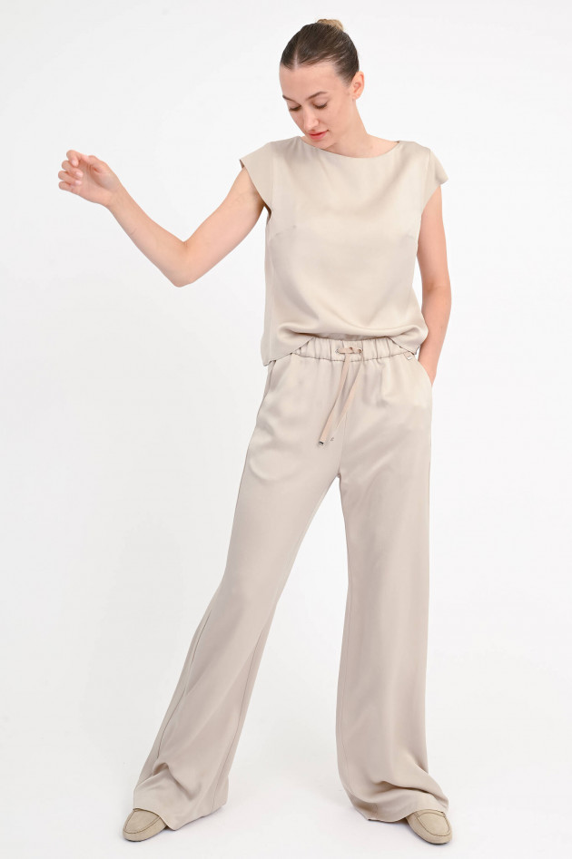 Herno Hose in Satin-Optik in Chantilly
