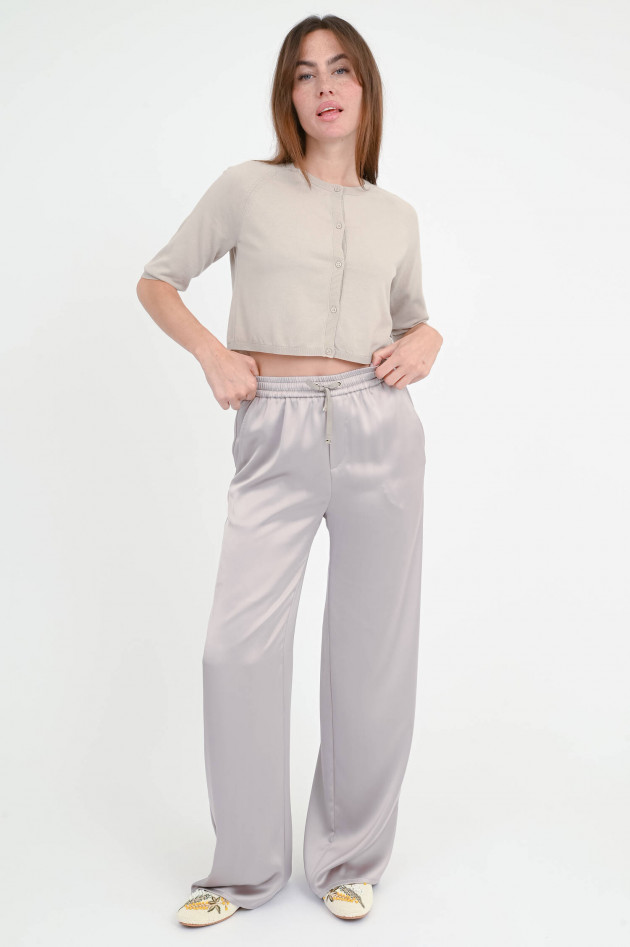 Herno Hose in Satin-Optik in Chantilly